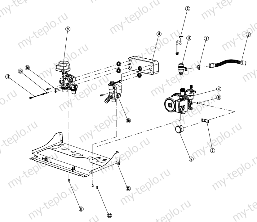 Запчасти Navien HEATATMO NGB150 24A купить в Волгограде