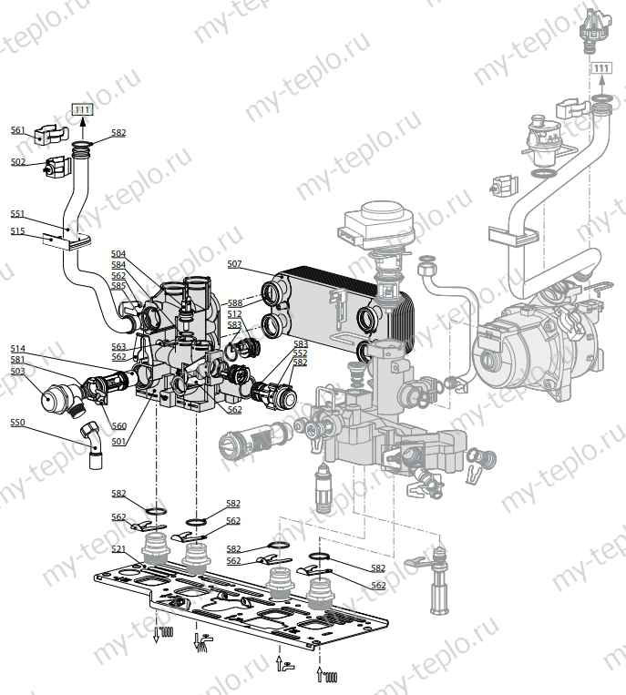 Запчасти Ariston BS II 24 CF купить в Волгограде