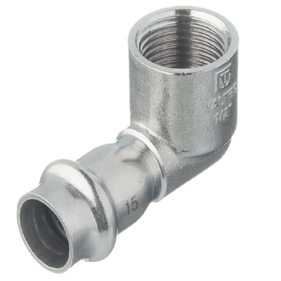 Угольник 90° с вн.р. нерж. сталь 22х1/2